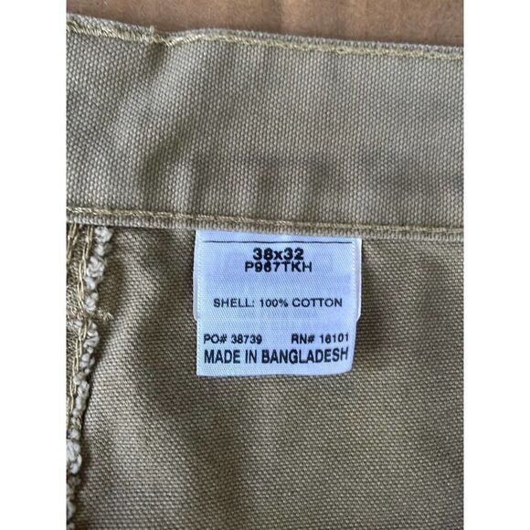 Berne Pants Mens 38x32 Cargo Conceal Carry Adder System Ambidextrous Brown - Picture 8 of 8